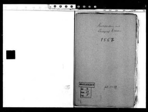 . Korrespondenz des Landgrafen Georg I. mit Landgraf Wilhelm IV.: Band 1