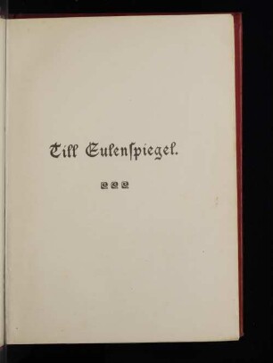 Till Eulenspiegel.