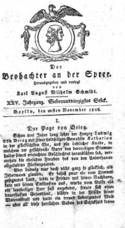 47. Stueck, 20. November 1826
