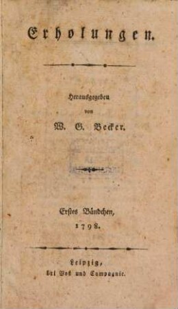 Erholungen. 1798, H. 1
