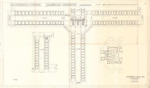 ohne Verfasserangabe; Straubing (Bayern); Zuchthaus - Zellenbau des Gefängnisses (Grundriss Keller)