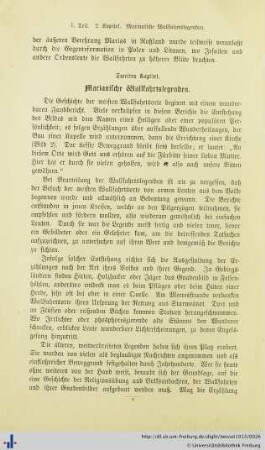 Zweites Kapitel. Marianische Wallfahrtslegenden