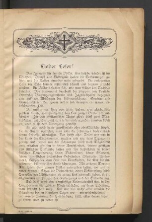 Lieber Leser