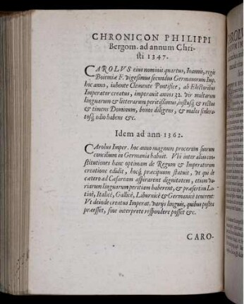 Chronicon Philippi Bergom. ad annum Christi 1347. / Idem ad ann. 1362