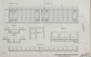 Vorschlag für den Einbau eines Schweine-Maststalles mit Spaltenboden (Treibmistverfahren), rd. 87 Tiere