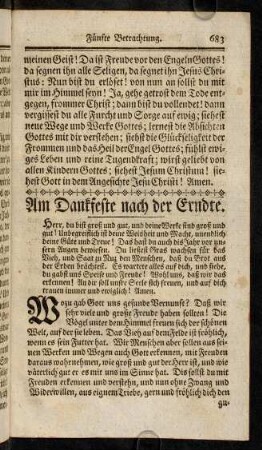 683-700, Am Dankfeste nach der Erndte.