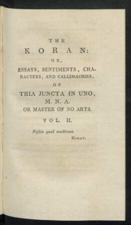 The Koran ... Vol. II.