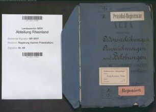 Auszeichnungen, Belohnungen, Ordensverleihungen. Bd. 16