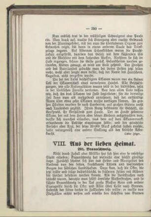 VIII. Aus der lieben Heimat