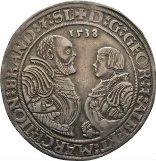 Münze, Guldiner (Guldengroschen), Taler, 1538