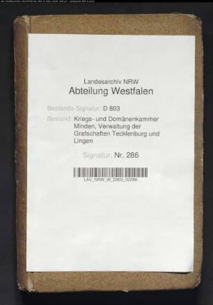 Revision des Lingenschen Domänenanschlags