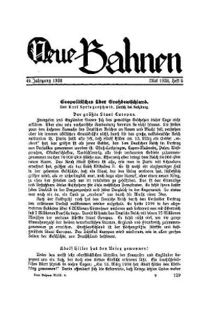 Geopolitisches über Großdeutschland