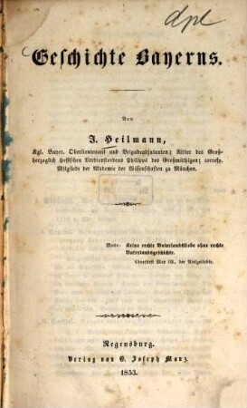Geschichte Bayerns