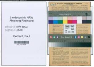 Entnazifizierung Paul Gerhard , geb. 15.05.1906 (Gaertner)