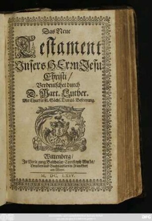 Das Neue Testament Unsers Herrn Jesu Christi..