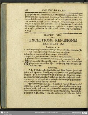 Caput XIIX. De Exceptione Refusionis Expensarum