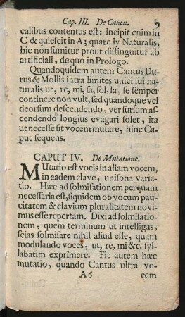 Caput IV. De Mutatione