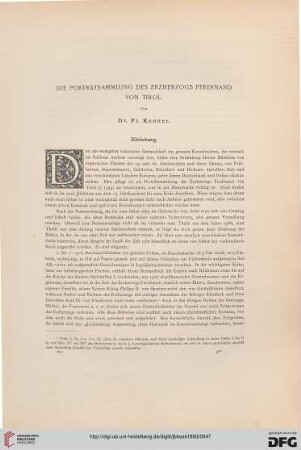 Die Porträtsammlung des Erzherzogs Ferdinand von Tirol, [1]