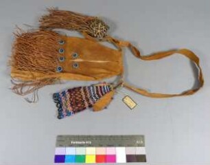 Ledergürtel mit Tasche und Beutel