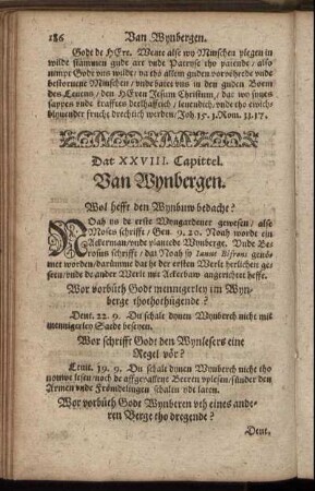 Dat XXVIII. Capittel. Van Wynbergen.