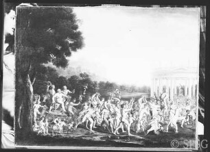 Poussin, Nicolas. Umkreis: Bacchuszug, GK I 10626. (Verlust)