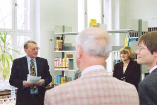 Wiedereröffnung der Zweigbibliothek Mathematik. Ansprache von Generaldirektor Jürgen Hering : Dresden-Räcknitz, Zellescher Weg 12/14 (Willers-Bau der TU Dresden). Sächsische Landesbibliothek - Staats- und Universitätsbibliothek Dresden. Wiedereröffnung der Zweigbibliothek Mathematik. Ansprache von Generaldirektor Jürgen Hering