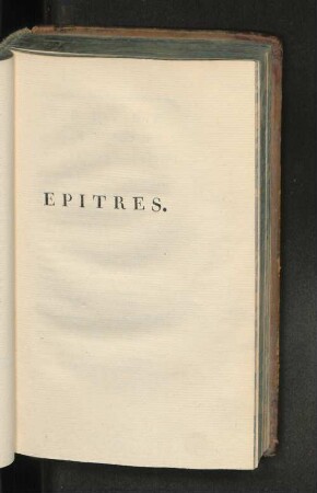 Epitres.