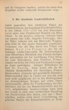 3. Die ständische Landesbibliothek.