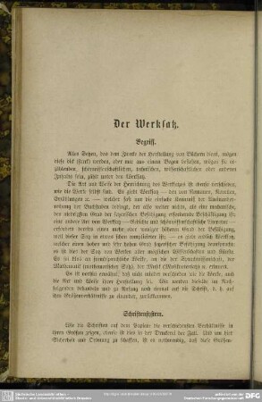 Der Werksatz
