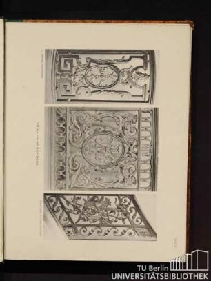 Tafel 11. Details von der Haupttreppe.