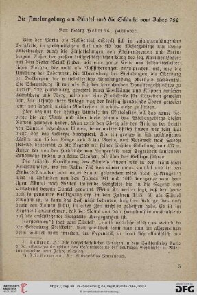 12: Die Amelungsburg am Süntel und die Schlacht vom Jahre 782
