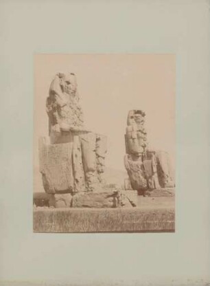 Memnonkolosse in Theben in Ägypten