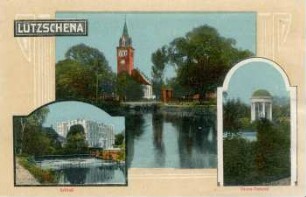 Lützschena: Schloß ; Diana-Tempel