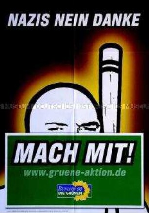 Plakat von Bündnis 90 / Die Grünen zur Bundestagswahl am 18. September 2005