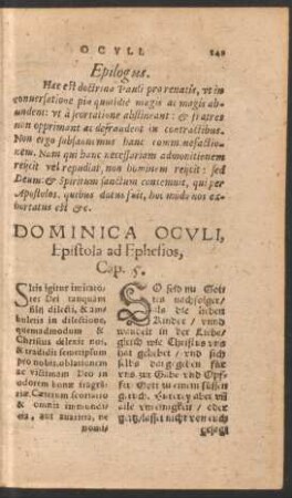 Dominica Oculi ...