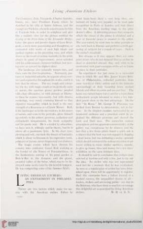 Vol. 55 (1915) = No. 220: Living American etchers : an experiment in Philadelphia
