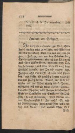 Herbert an Gebhard.