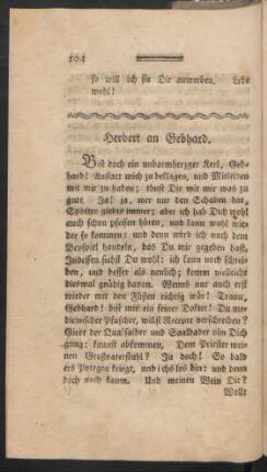 Herbert an Gebhard.