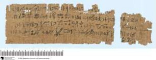 Hieratisch-demotischer Amulett-Papyrus