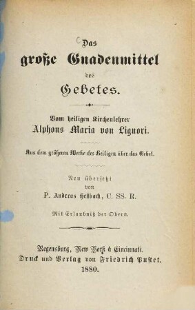 Das große Gnadenmittel des Gebetes