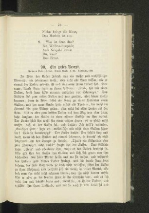 90. Ein gutes Rezept.