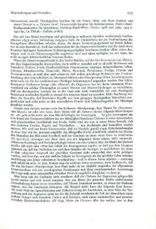 279-281 [Rezension] Sacramentum mundi