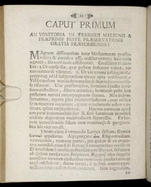 Caput Primum. - Caput Octavum.