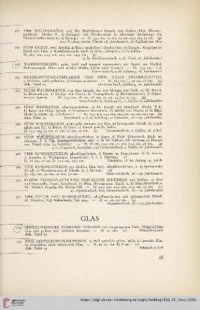 Glas (Nr. 572-593)