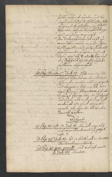 Rechnung der kurmainzischen Stadt Aschaffenburg von 1784-1785 (Einnahmen und Ausgaben) mit Anhang