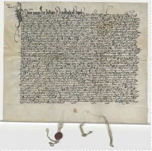 Testament des Bürgers Heynen Elvers, besiegelt durch die Ratsmannen Snewerdingk und Tobingk.