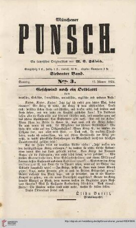 Nro. 3 (15. Jänner 1854)