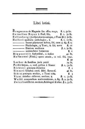 Libri latini.