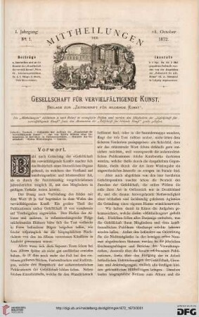 Heft 1 (18. Oktober 1872)