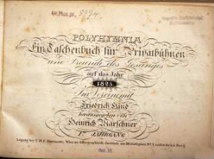 Der Holzdieb : komische Oper in 1 Aufzug von Friedrich Kind